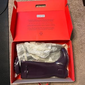 New Hunter Tall Boots Purple Sz 10